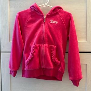 Juicy Couture zip up sweater 4T